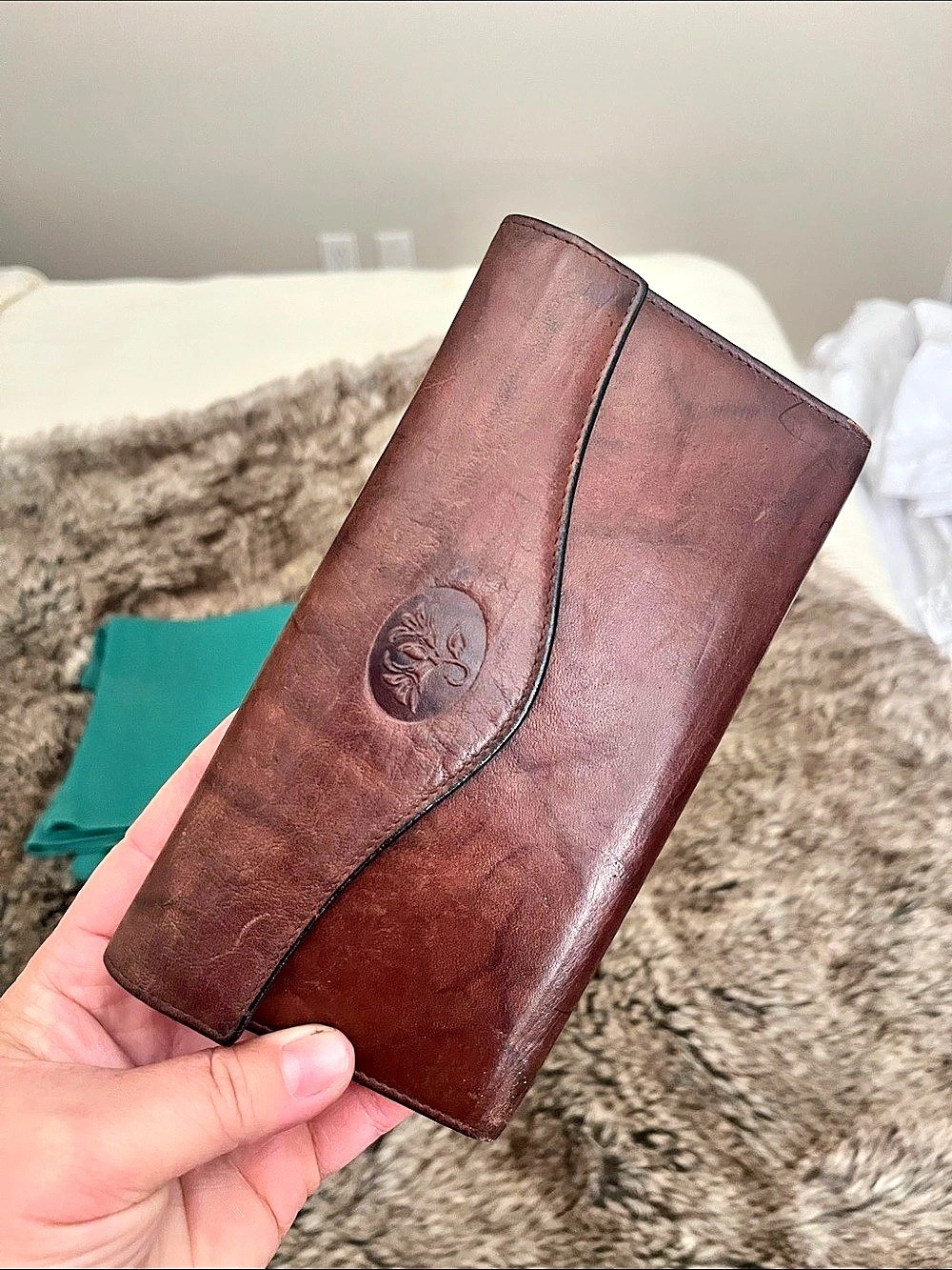 Brown Leather-Style Wallet
